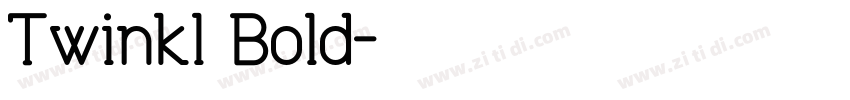 Twinkl Bold字体转换